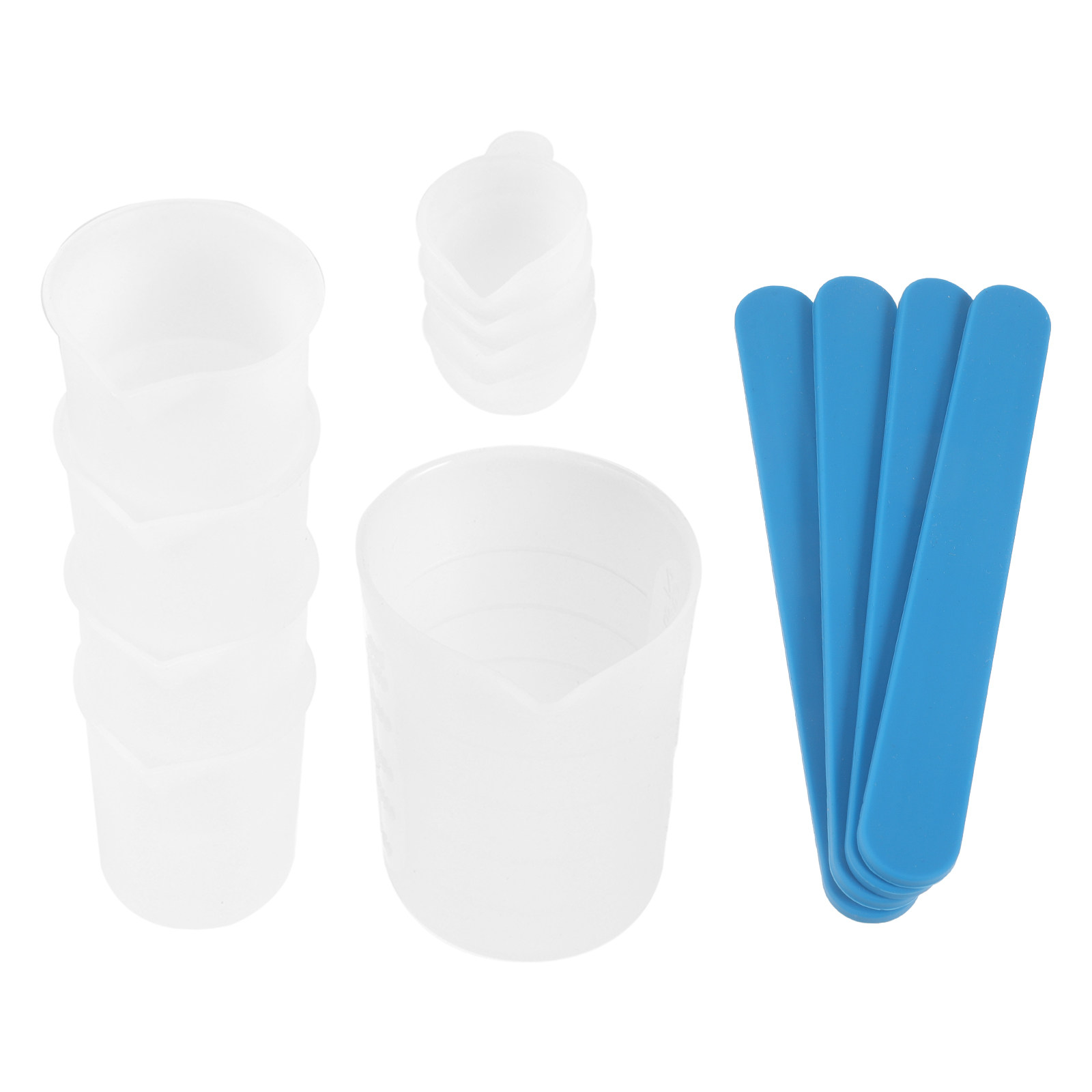 Mixing Cup Silicone - 1 takım epoksi karıştırma kabı alet