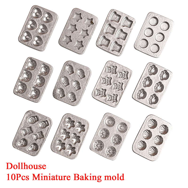Silicone Mold Tray - 10 adet Bebek Evi Minyatür Mini