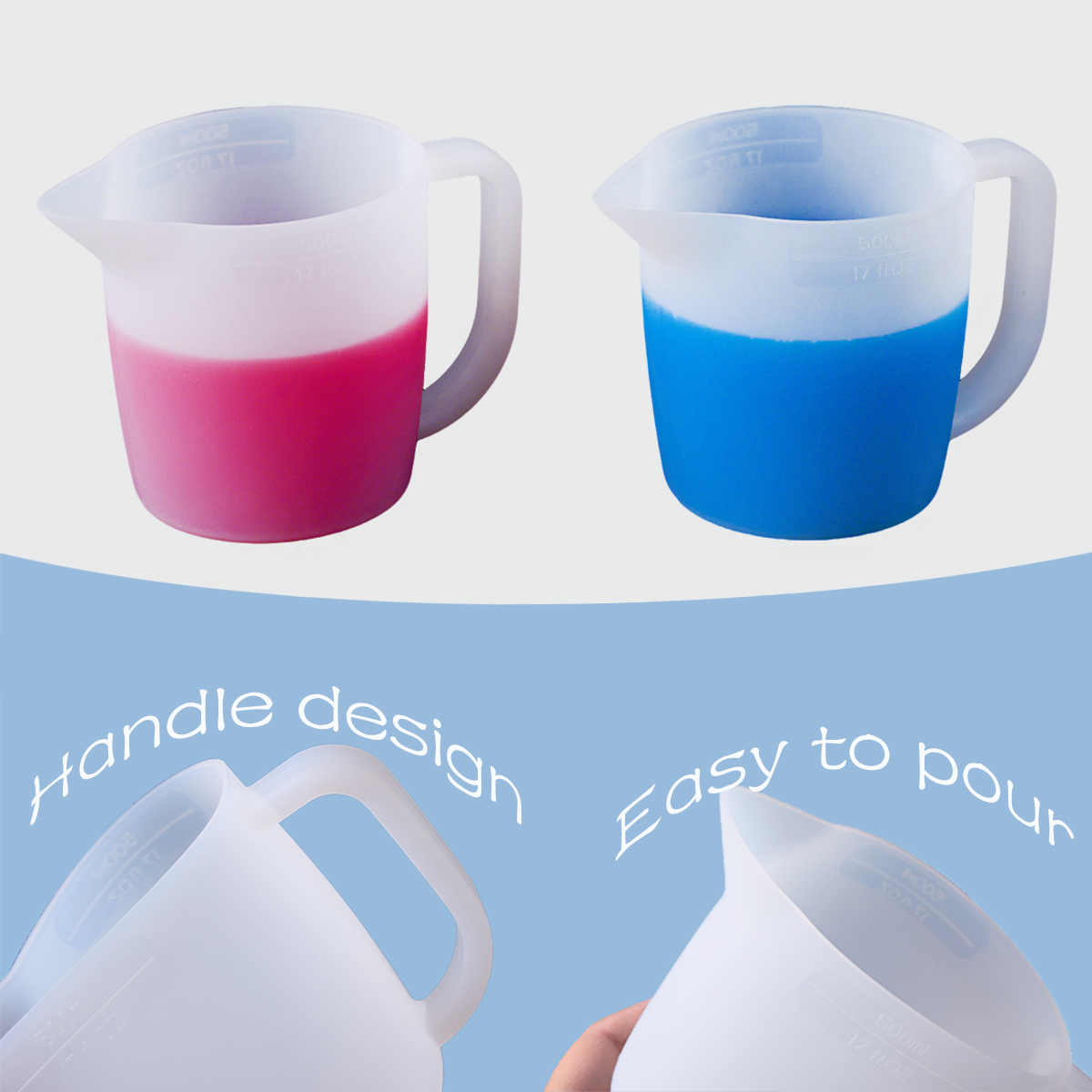 500 ML Silikon ölçüm kabı Sapl - Mixing Cup Silicone incelemesi ve fiyatı