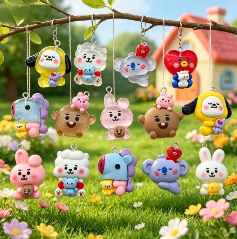 7 adet BT21 Reçine Karikatür F - Resin Crafts Diy incelemesi ve fiyatı