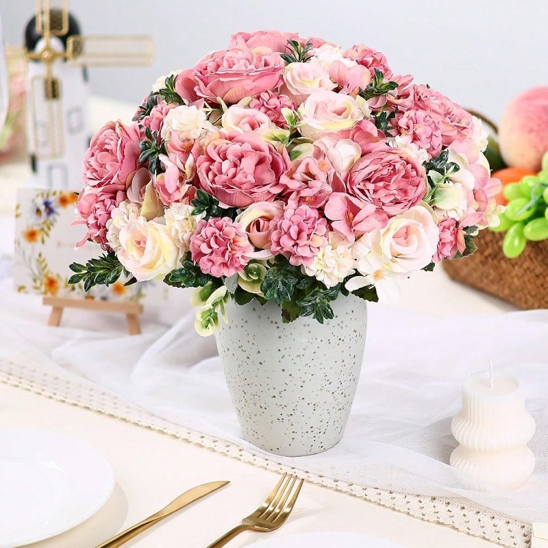 32cm İpek Yapay Gül Buketi Çiç - Dried Flower Bulk incelemesi ve fiyatı