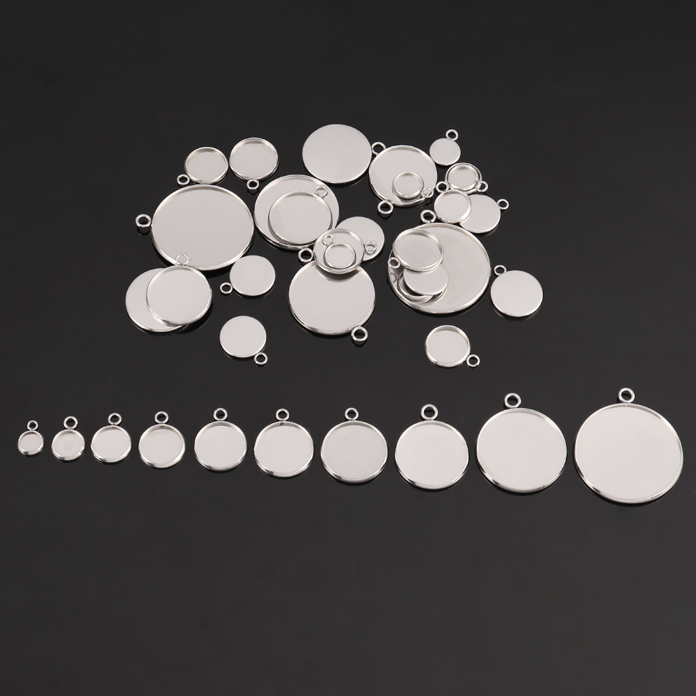 10 adet paslanmaz çelik kabaşo - Bezels Set Pendant incelemesi ve fiyatı